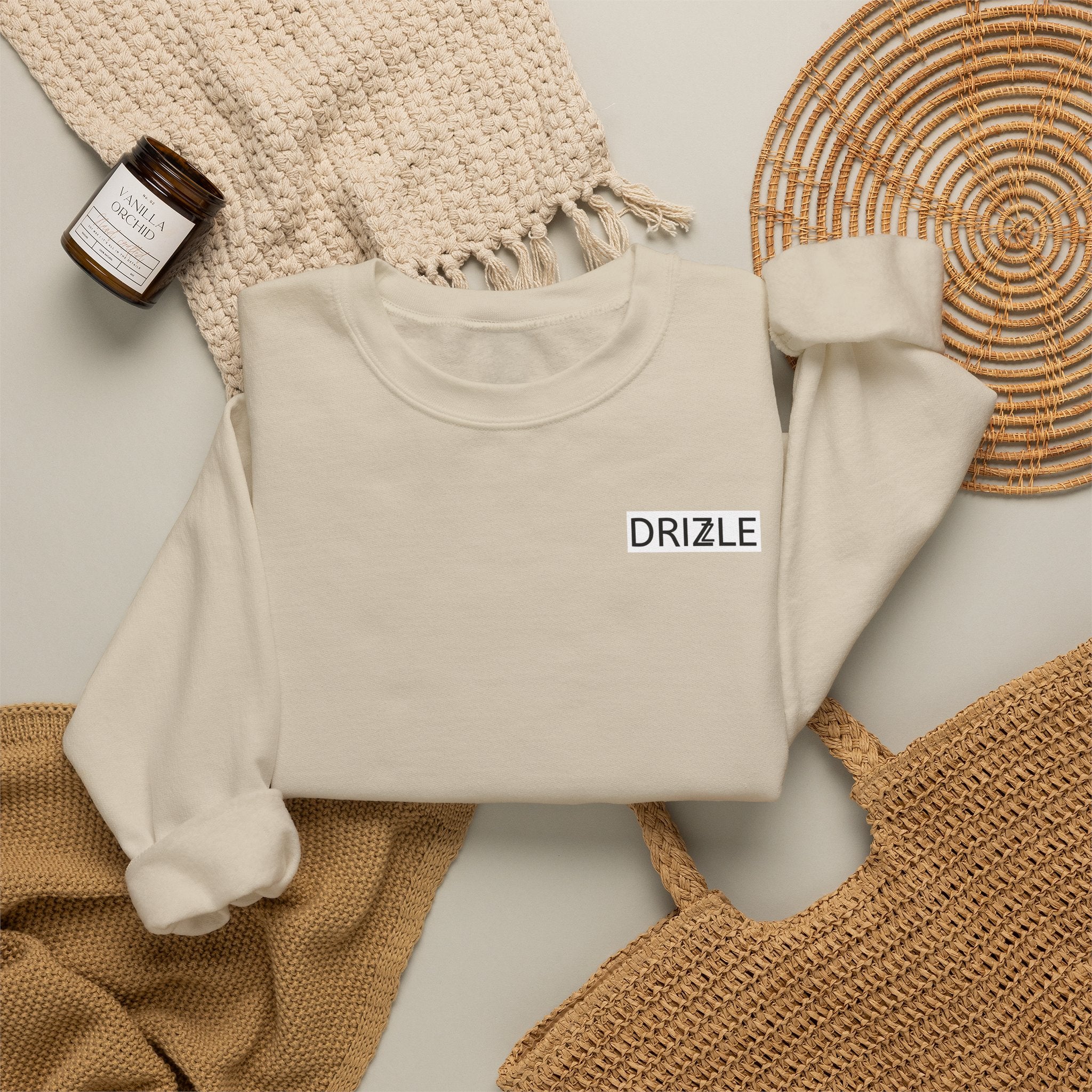 DRIZZLE Crewneck Sweatshirt — Cozy Casual Streetwear in various colours